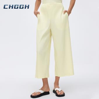 high-waist wide-leg pants
